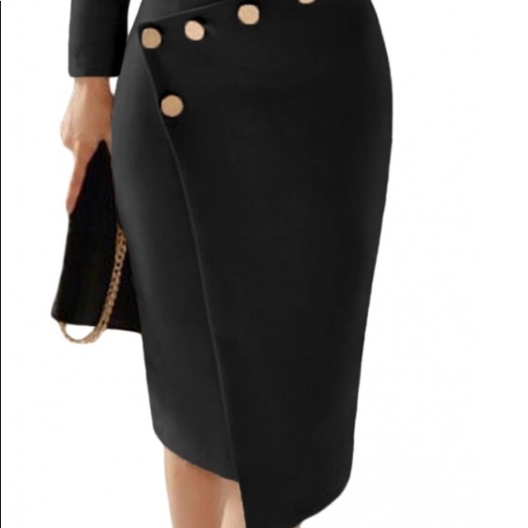 Asymmetric Black Detail Khaki Ruched Midi Dress - Picture 2 of 8